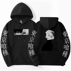 Tokyo Ghoul Ken Kaneki HoodieAnime Pullovers Casual Hip Hop Streetwear Printed Graphic Tops 2024