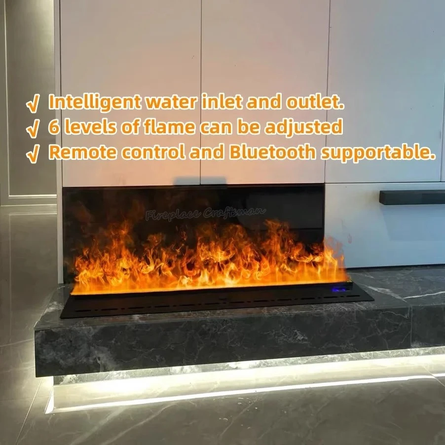 Premium LED Electric Fireplace 3D Water Vapor Steam Simulation Fireplace Remote Control Decor
