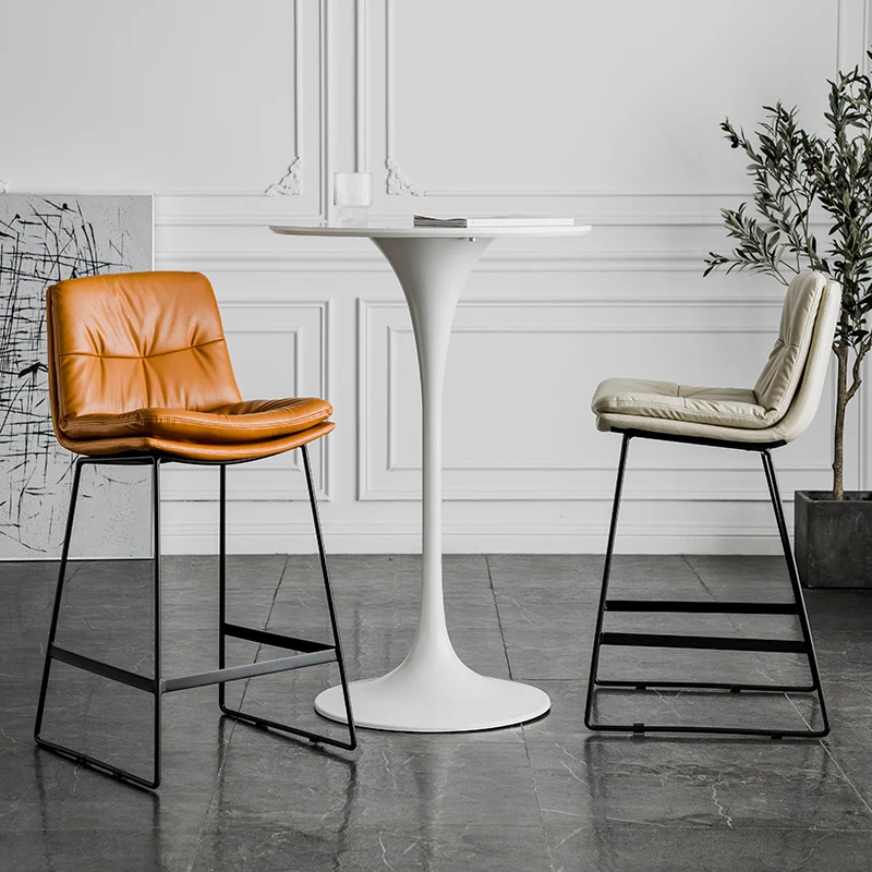 Nordic Design Simple Bar Chair, Balcão e café cadeiras de jantar, Cadeiras altas de recepção, Móveis Sandalye, HD50BY