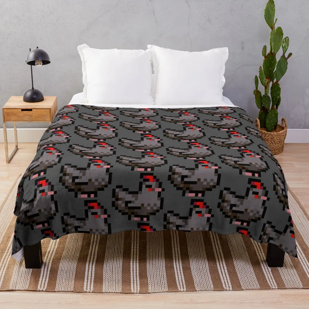 Void Chicken Stardew Valley Throw Blanket Retros Softest Flannels Blankets