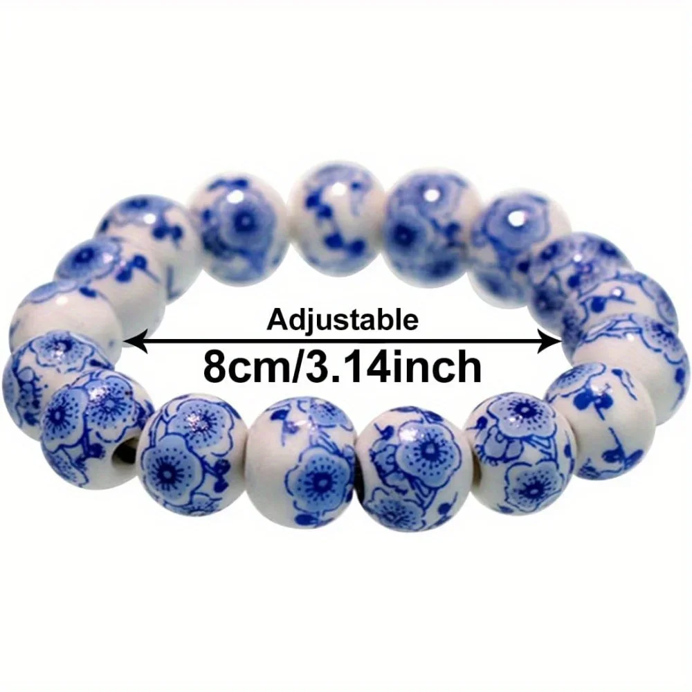 Ethnic Style retro Ceramic Bead Bracelet, Suitable For Children And Family Nembers To Celebrate Holidays As a Gift.