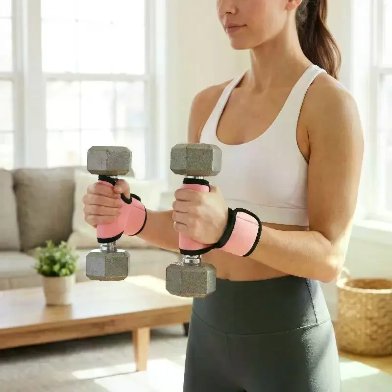 2Pcs Pull Up Bar Cushion Grips Anti Slip Soft Cover Pads For Dumbbell Barbell Exercise Equipment And Luggage Handles