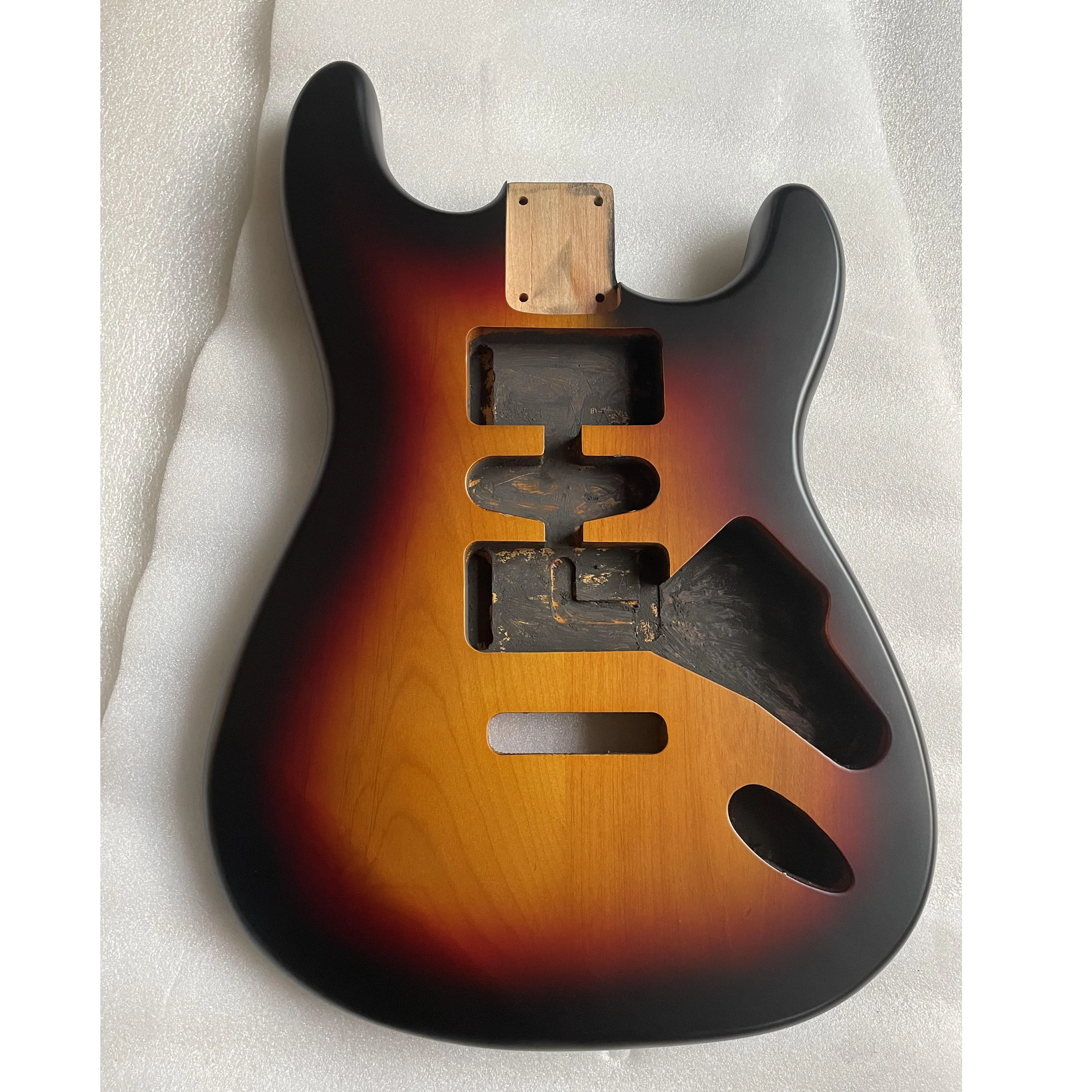 Alder Wood Sunset Electric Guitar Body, Matte Gloss Finished for TL Guitar Replacement Part, Sunburst ST Barrel, High Quality