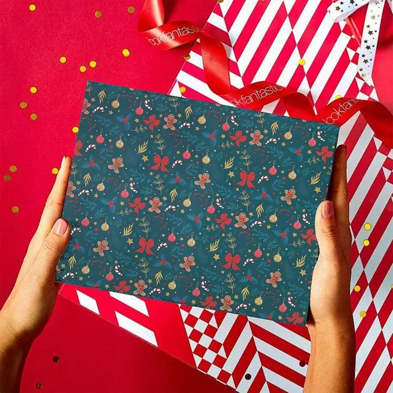 

Christmas Wrapping Paper Kids Snowflake Wrap Paper Christmas Wrapping Paper Christmas Tree Pattern Wrap Paper For Boys Girls