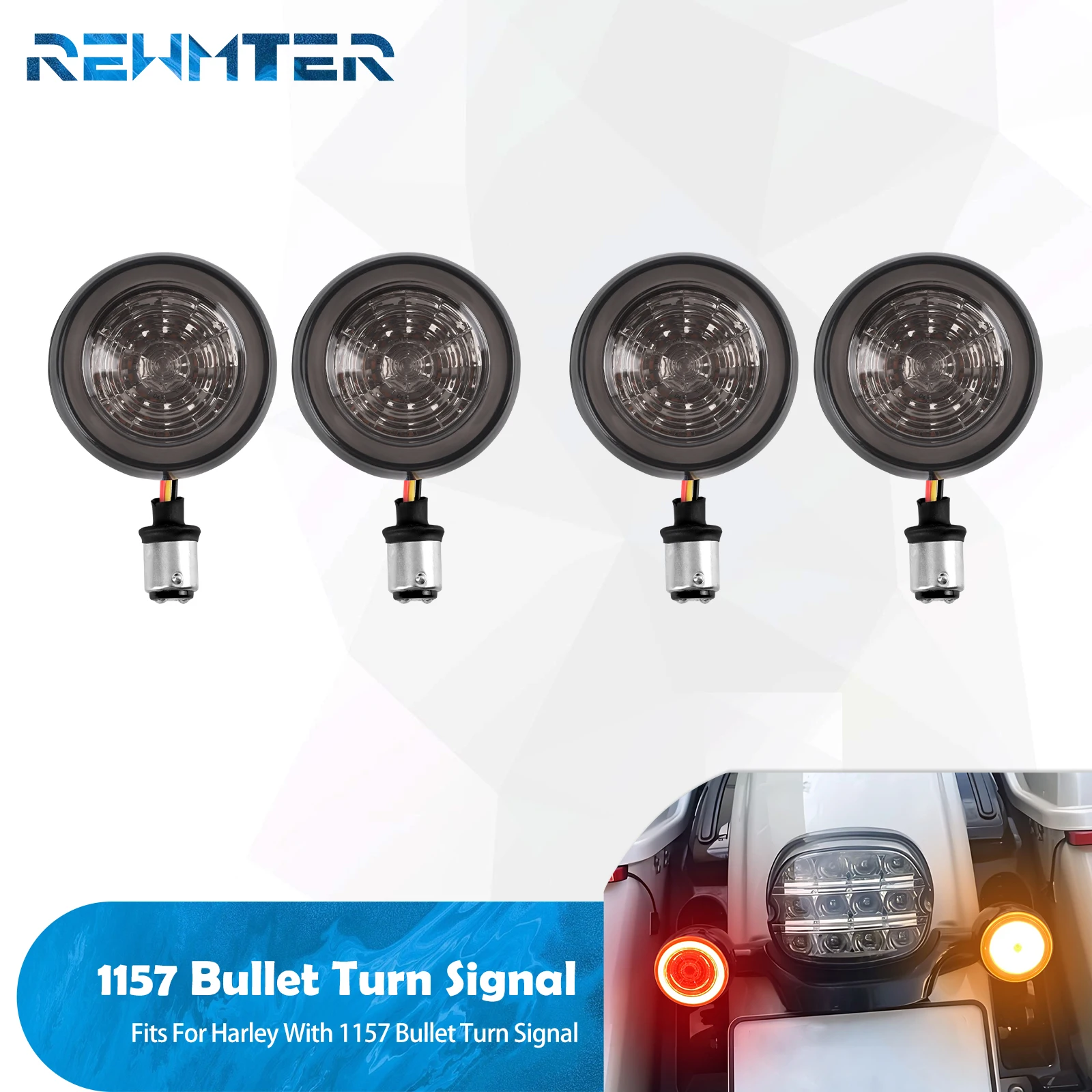 

Motorcycle Led Indicator Light 1157 Front Rear Turn Signal Brake Inserts Lamp For Harley Sportster XL Touring Road King Softail