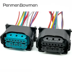 1 Set 12 Pin Car Led Lamp Headlight Electrical Cable Connectors Wire Harness Plug 61132359991 For 1-1452335-1 1-1452334-1