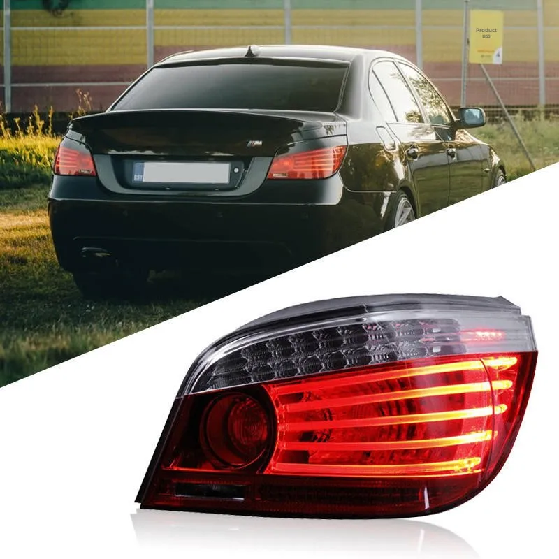 5 Series LED Tail Light Assembly Modified Driving Turn Signal Rear Taillight with Red Lens 12V New Condition for E60