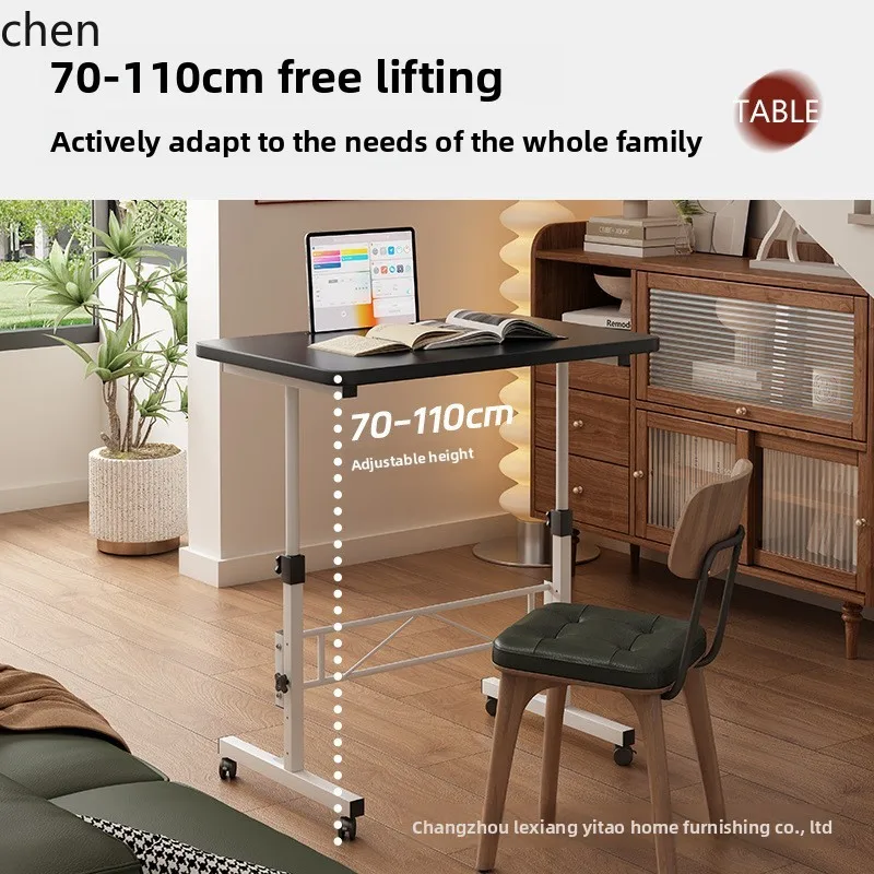 Hxl bedside standing computer desk- mobile, height adjustable, with wheels