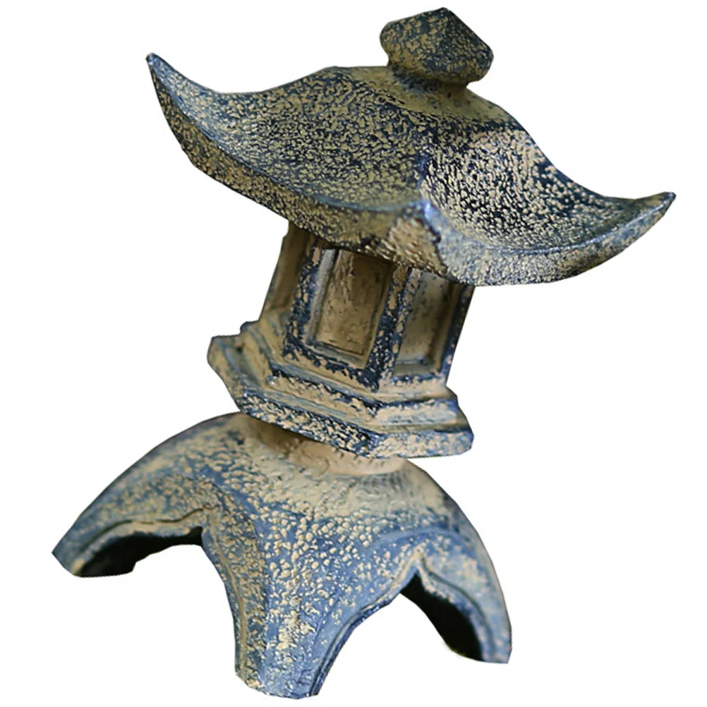 خمر معبد تمثال الراتنج الزينة حديقة صغيرة الديكورات الصينية معابد ديكور المشهد الصغير زن حديقة ديكور المنزل