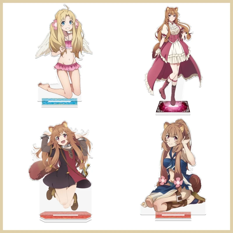 Anime The Rising of the Shield Hero Acrylic Stand Raphtalia Figure Stand Plate Cosplay Prop Decor Cartoons Present Firends Gifts