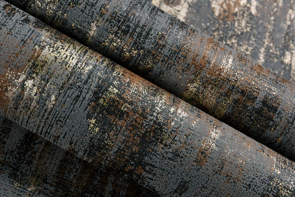 10m Grey Simple Plain Embossed Textured Wallpaper Home Decor Silver Wall Paper