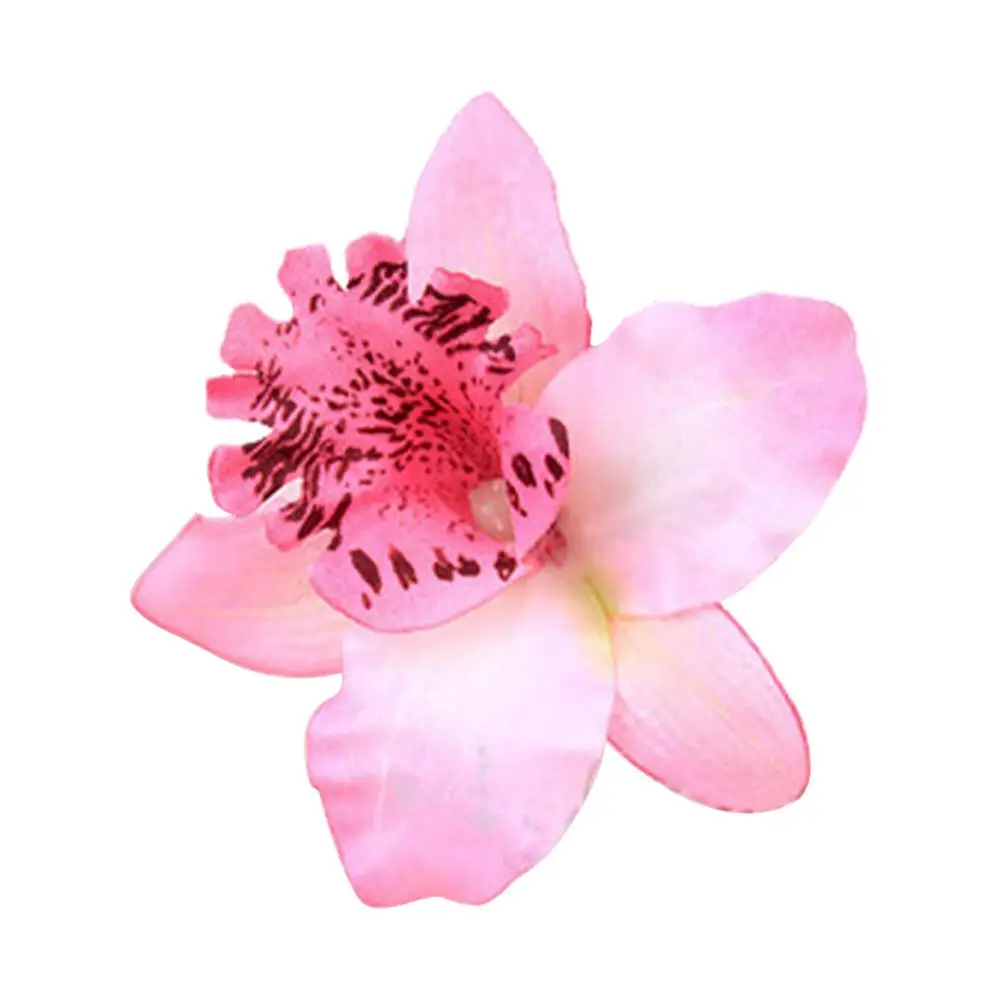 Women Beach Hibiscus Hair Clip Orchid Flower Hair Accessories Girls Hairpins Fashion Hair Style Side Clip Bohemia Barrette A3F9