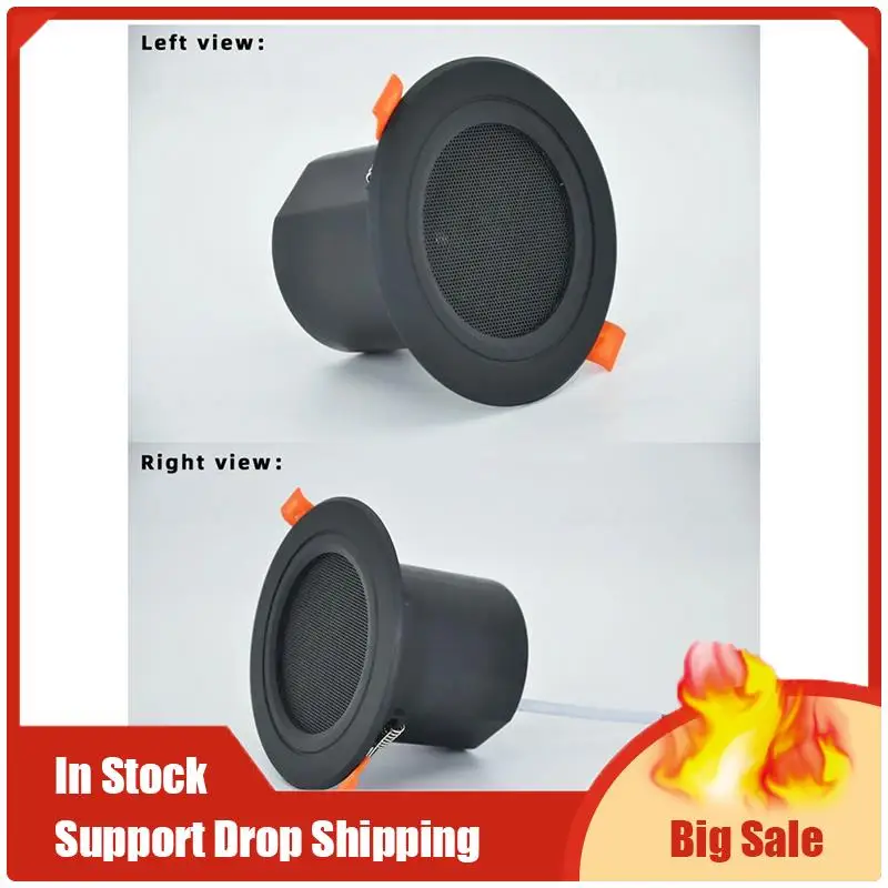Лучшие предложения 3-дюймовый потолочный домашний динамик, вилка, кухня, ванная комната, 10 Вт, влагостойкий, полнодиапазонный музыкальный динамик, полнодиапазонный музыкальный динамик