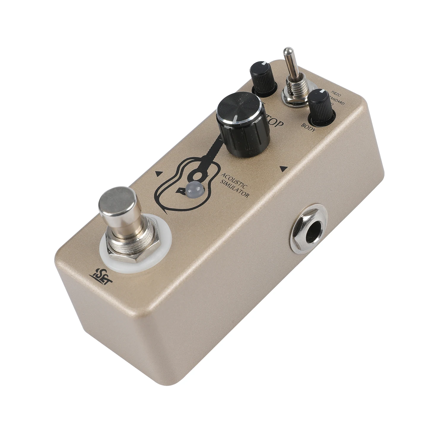 ISET التيار المتناوب مرحلة تأثير الغيتار دواسة التيار المتناوب المرحلة قذيفة معدنية دواسة الصوتية للجيتار الكهربائي باس صحيح تجاوز الغيتار الملحقات #6