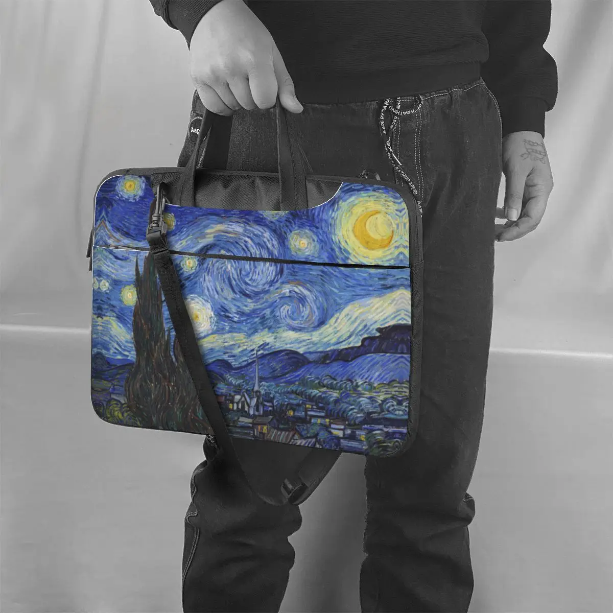 Vincent Van Gogh Laptop Sleeve Bag The Starry Night Portable Notebook Pouch 13 14 15 For Macbook Air HP Huawei Computer Bag