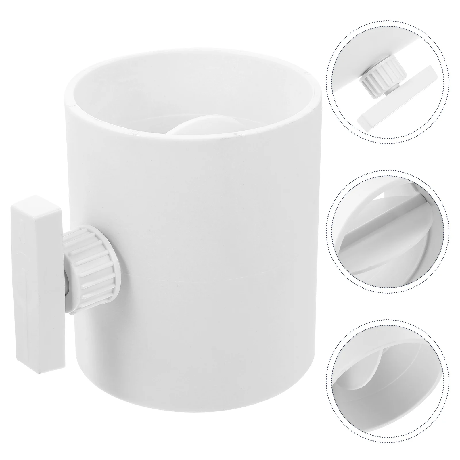 PVC Control Valve Backflow Shutter Damper Fan Adjust Tube Accessories For Range Hoods Bathrooms Ventilation