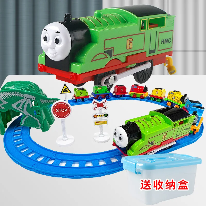 Diecast Magnetic Rail Trains Sets Model Toys Electric Train Track Toy Safe Materials Simulated Train Christmas Birthday Gift