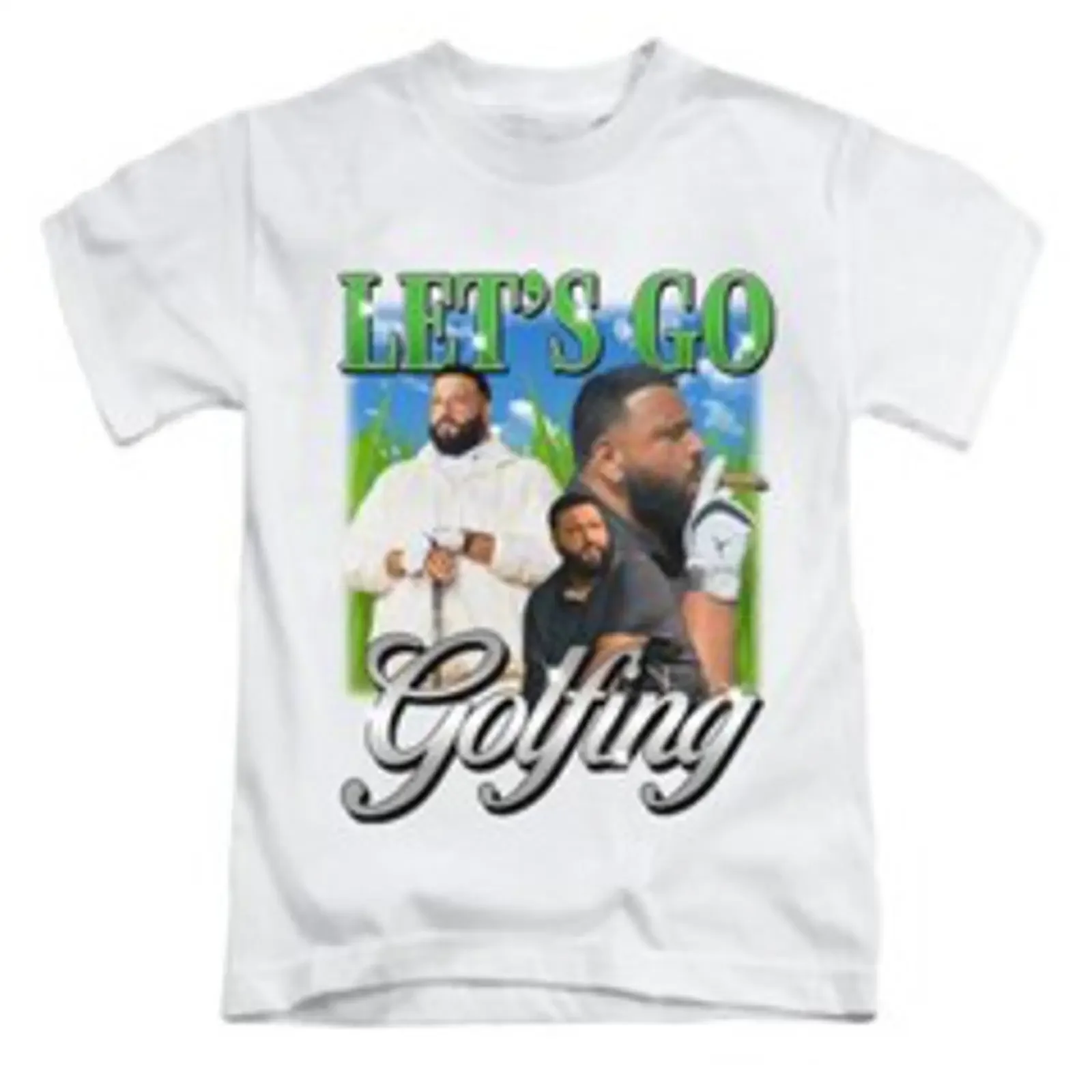 T Shirt Let's Go Golfing DJ Khaled Adult Funny Meme Top New vintage Washed Stylish homme Unisex Soft streetwear Slightly