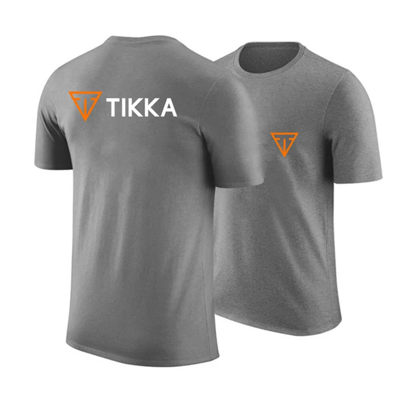 Tikka By Sako Finland Firearms Logo New Men\'s New Sports Short Sleeve Summer Fashion Casual T-shirts Harajuku Comfortable Tops