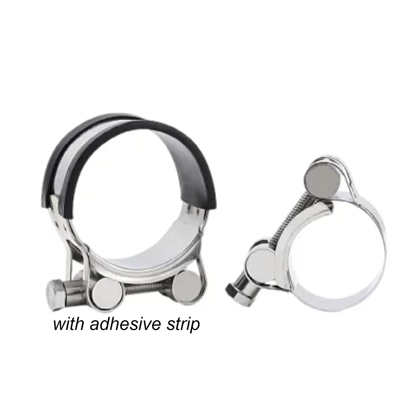 1PC  Stainless Steel Heavy Duty European Type Hose Clamp Thickened Worm Gear Pipe Clip for Water Pipe Oil Tube Hand Tighten Hoop