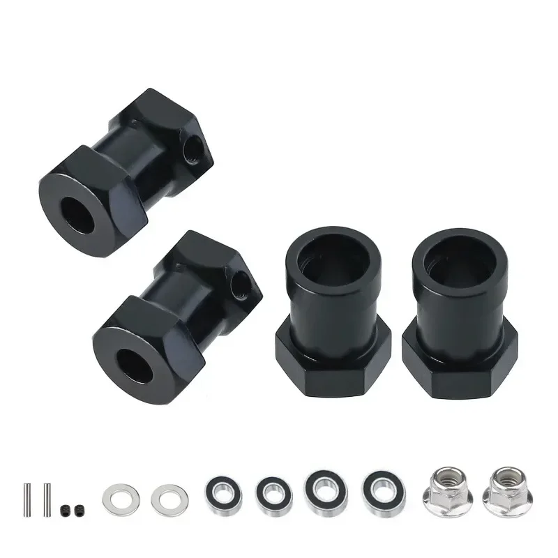 Metal 12mm Wheel Hex Hub Adapter for Tamiya CW-01 CW01 Lunch Box Midnight Pumpkin Monster Beetle WR02 Upgrade Parts Accessories