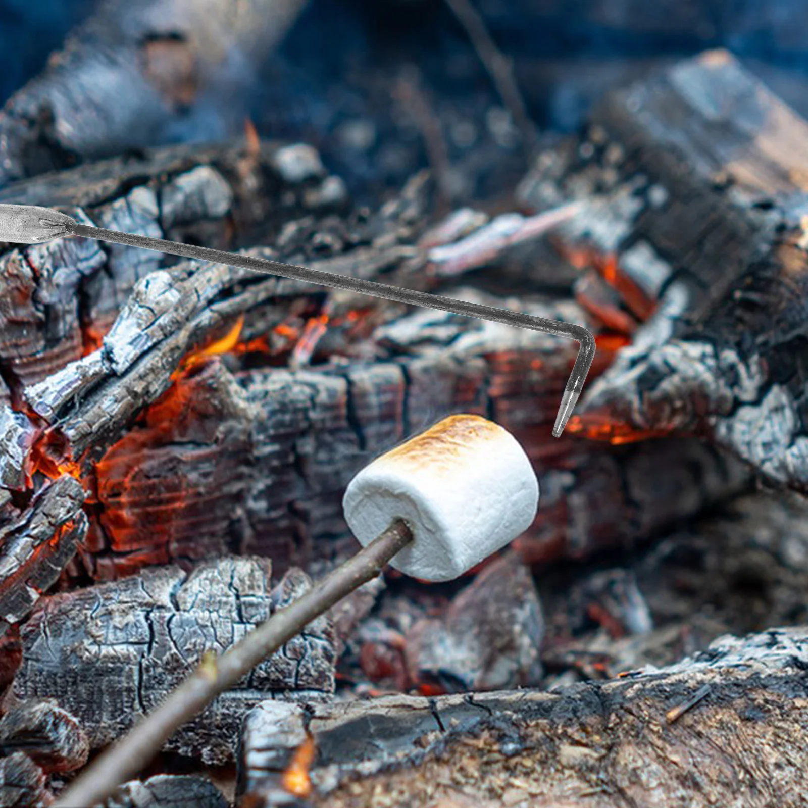 

Iron Fireplace Poker Tool Metal Fire Poker Long Handle for Indoor Outdoor Fire Pits Fireplace Tool Wood Stove Accessories