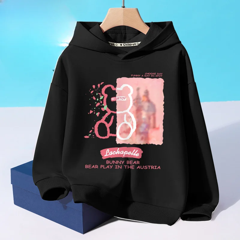 

2024 Autumn Winter Hot Sale Kids Casual Hoodie Toddler Girls Boys Clothing Print Clothes Fashion Sweatshirt Children's Clothing