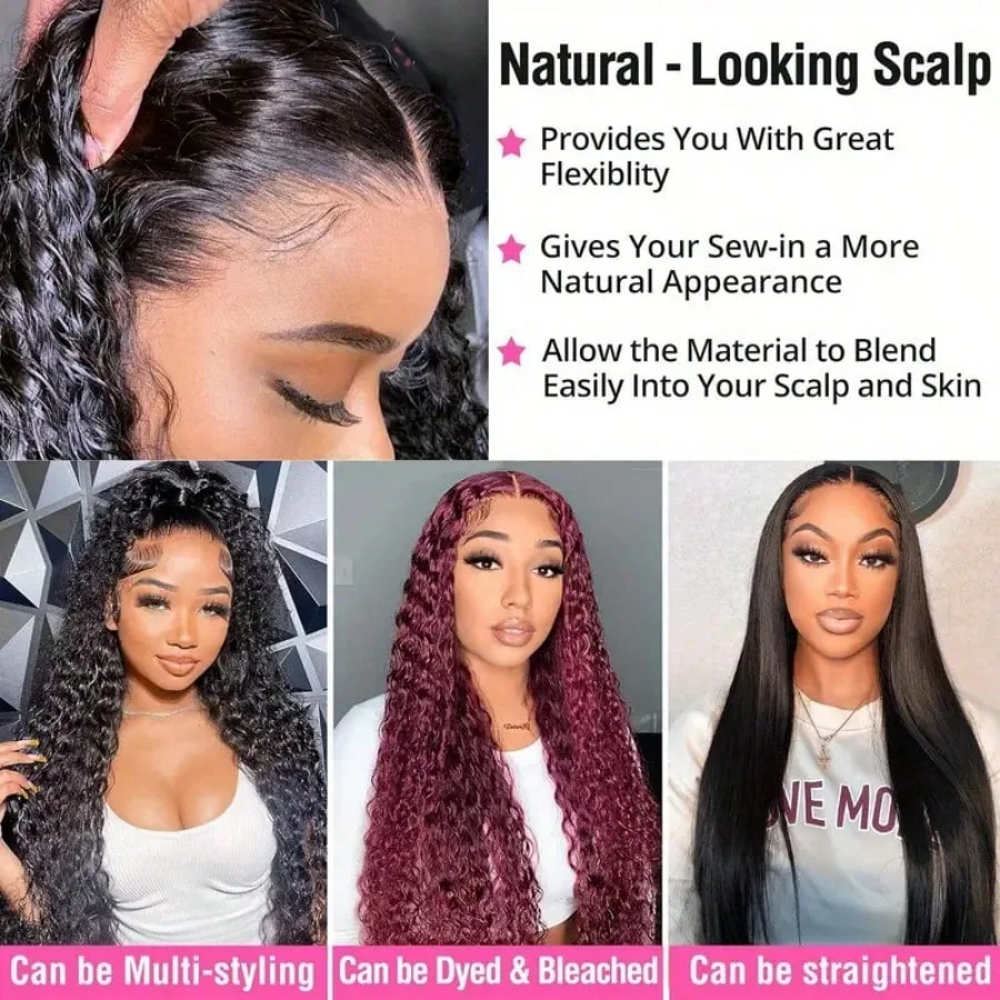 40-42 Inch Deep Wave Frontal Wig 13x4 13x6 HD Transparent Lace Front 250% Density Jerry Kinky Curly Pre Plucked Human Hair Wigs