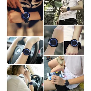 Zodiac Watch Miss Kobayashi's Dragon Maid Anime Watch KannaKamui Connor Tela Led Preto Simples Moda Estudante Criativo Assista 6 principais vendas relogio dragao preto - №6