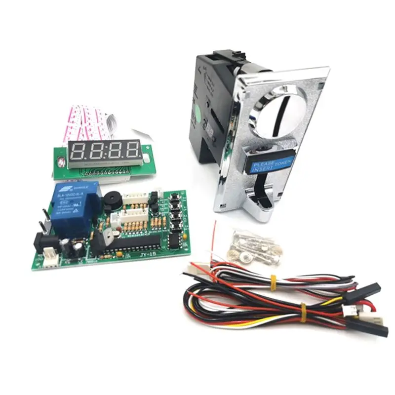 Delighted- Multi-Currency Coin Acceptor 15A Time Control Board Massage Chair Washing Machine Time Control Box Accessories