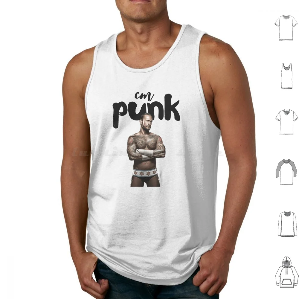 Cm Punk Tank Tops Print Cotton Best In The World Cm Punk Wrestling Sport Funny Cool Design Best Design Beautiful Design