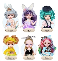 Dream Fairy 1/6 BJD Doll Trendy cute series 28cm Ball Jointed Doll Including Exquisite Clothing Headwear And Shoes Girls Gift