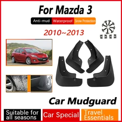 For Mazda 3 Axela Mazda3 BL HATCHBACK 2010~2013 Car Mud Guards Antifreeze Flap Splash Mudflap Front Door Guards Auto Accessories