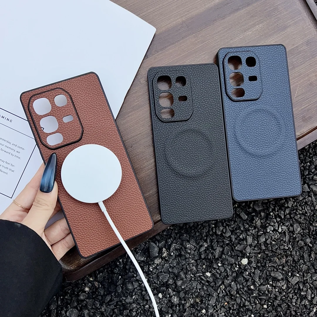 

Thin Lychee Pattern Leather Magnetic Phone Case For Infinx Note 50 50S 50X Pro Plus Hybrid Protector Cover