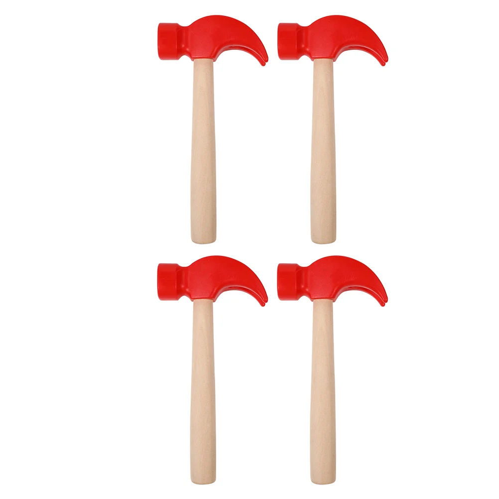 4 Pcs Hammer Simulated Playthings Wooden Toys Kids Cognition Children Hammers Early Educational Imitated Tool Baby