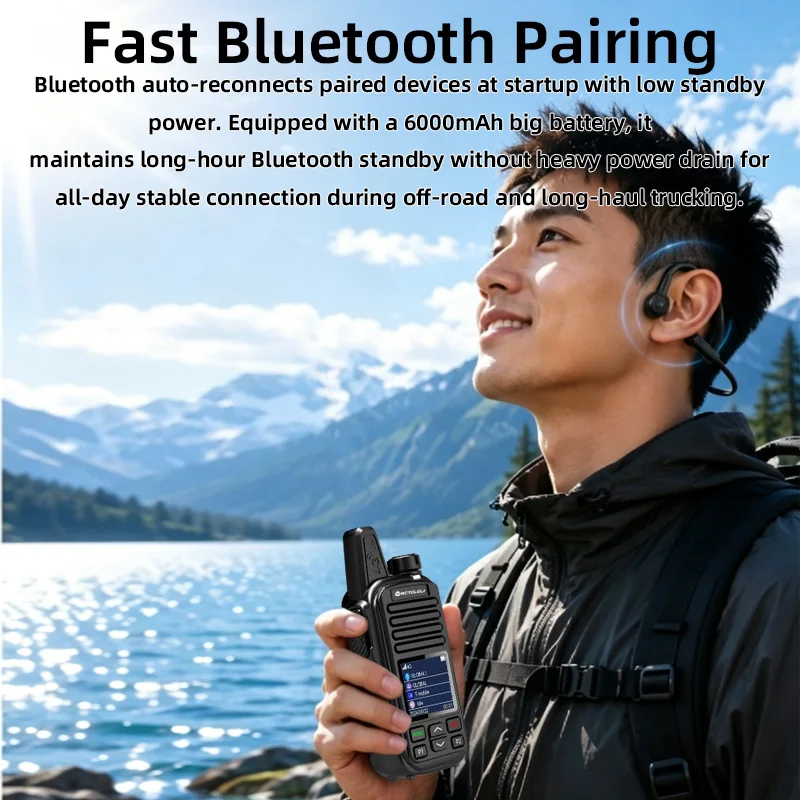 MOTOLOLA 4G SIM Card Lifetime Free Support for POC Car Intercom Walkie Talkie WiFi Bluetooth USB Charging Communication 5000KM