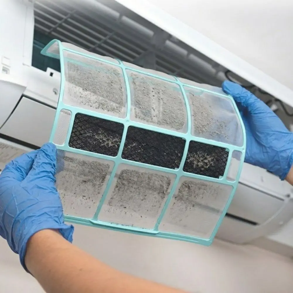 High Density Air Conditioner Filter Screen Antibacterial Plastic AC Anti-Dust Filter Net Thickened Filter Air Impurities