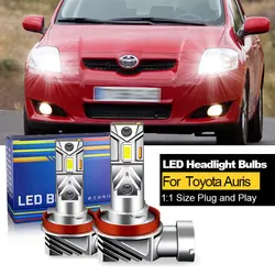 2PCS CANbus For Toyota Auris 2006-2012 LED Headlights 9005 HB3 H11 H9 High Low Beam Bulb 20000LM White