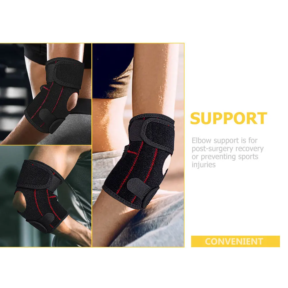 

for Sports Elbow Pads Padded Brace Compression Black Towel Camping Arm Protector Man