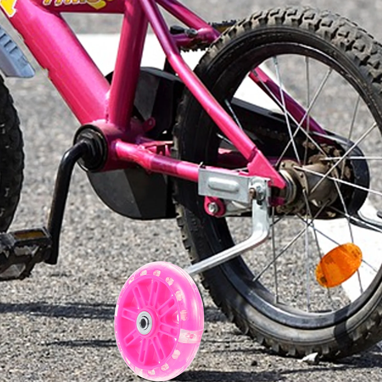 

1Set Bike Training Wheels Heavy Duty Stable Noise-Free Anti-Slip Bicycle Accessory Training Wheels Bike Bell