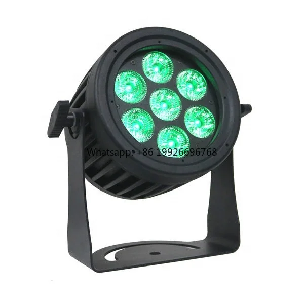 

Новый IP65 уличный светодиодный плоский Par Can 7 * 15 Вт Par Light Rgbwa 5in1 Slim Led Par Light
