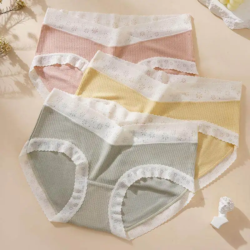 

Удобные дышащие трусы для беременных V-образной формы со средней посадкой, большие размеры, женская модная одежда