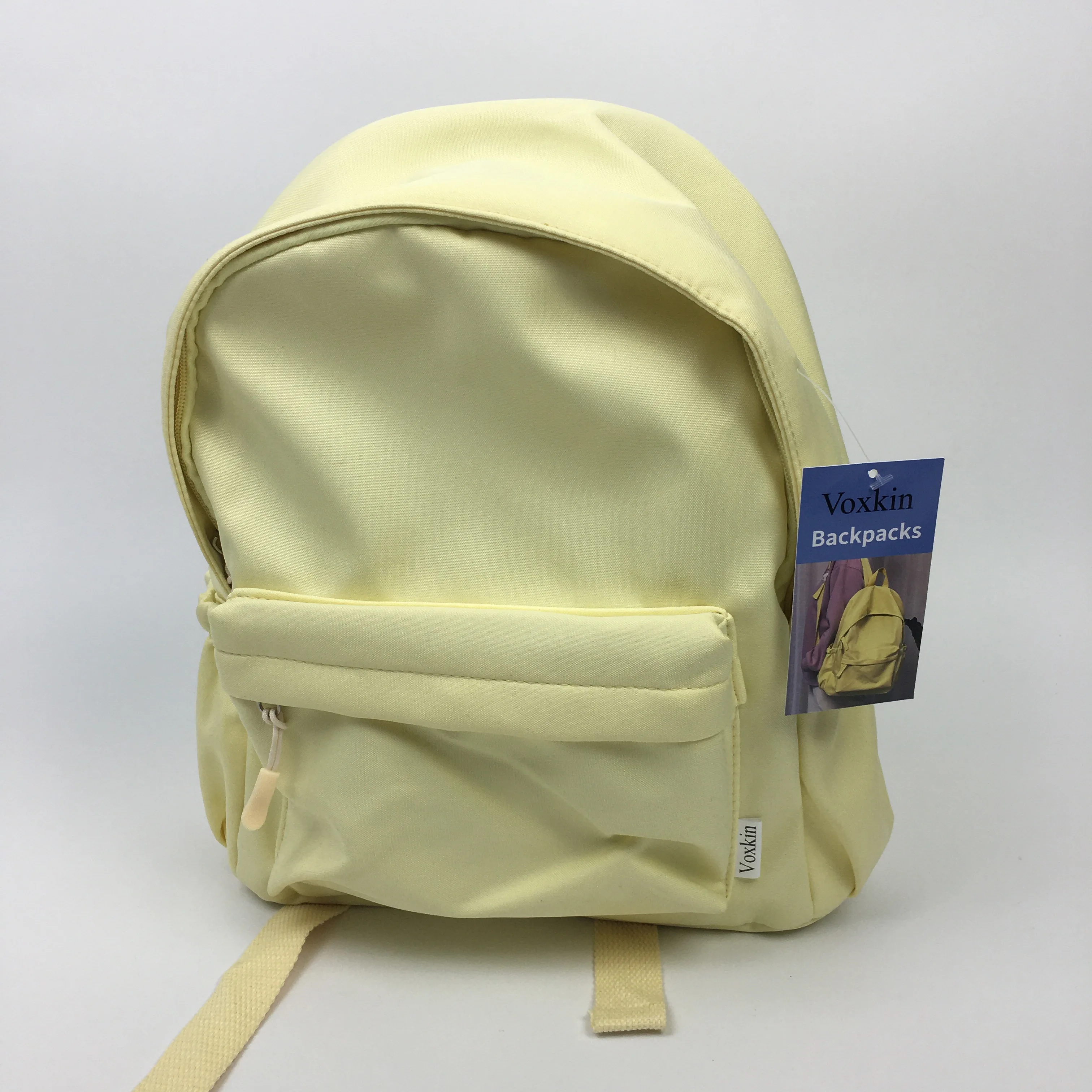 Voxkin Backpacks, yellow - Durable, Lightweight Bookbag with 1 Main Compartment