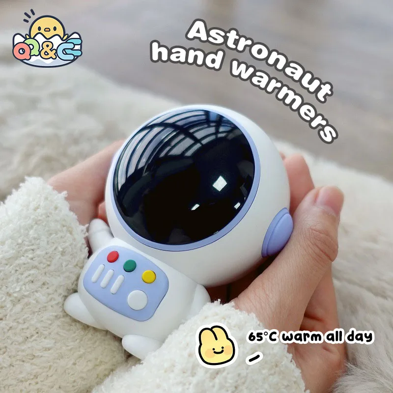 

Cartoon Astronauts Warm Hands Treasure Toy Intelligent Temperature Control Usb Charging Baby Double-Side Heating Toys for Kids