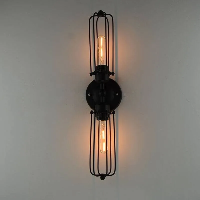 

Industrial Wind Loft Wrought Iron Lamp Country Retro Characteristic Restaurant Wall Lamps Bar Aisle Bedside Staircase Light