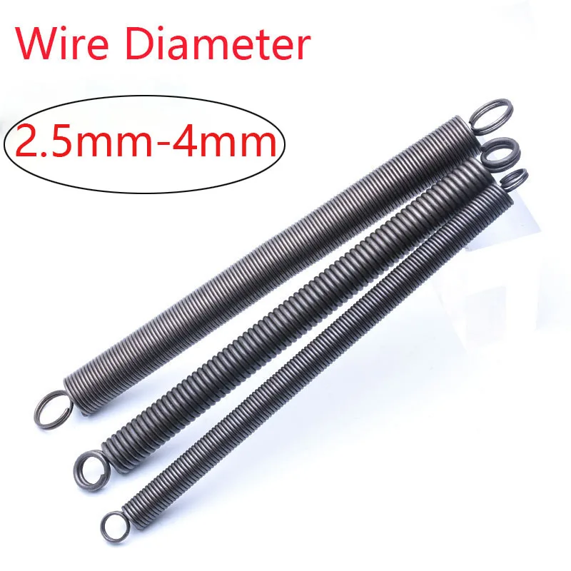 

1pcs High-Strength Tension Spring Steel Double Coil L-Shaped Tension Spring 2.5x30x300 2.6x19x300 2.6x25x300 3x32x300 4x40x300