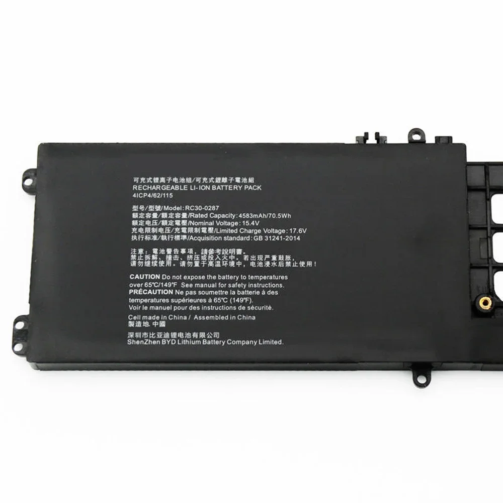 Imagem -02 - Bateria de Laptop 15.4v 77.5 w para Lâmina Razer Pro 172023 I7-9750h Rz09-02876 Novo Original Rc300287