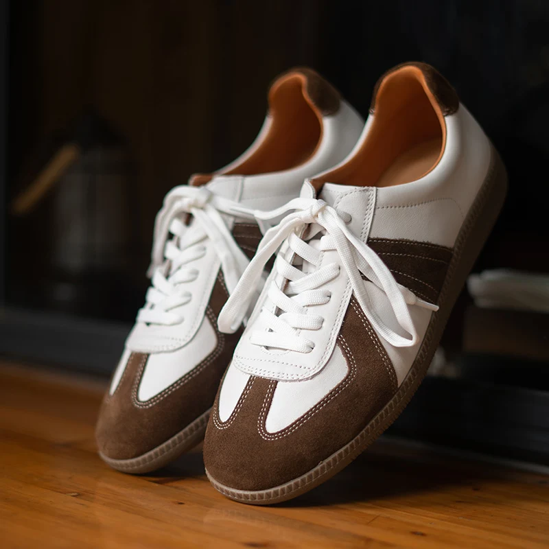 German Army Trainer Shoes for Men Mixed Color Vintage Unisex Sneakers