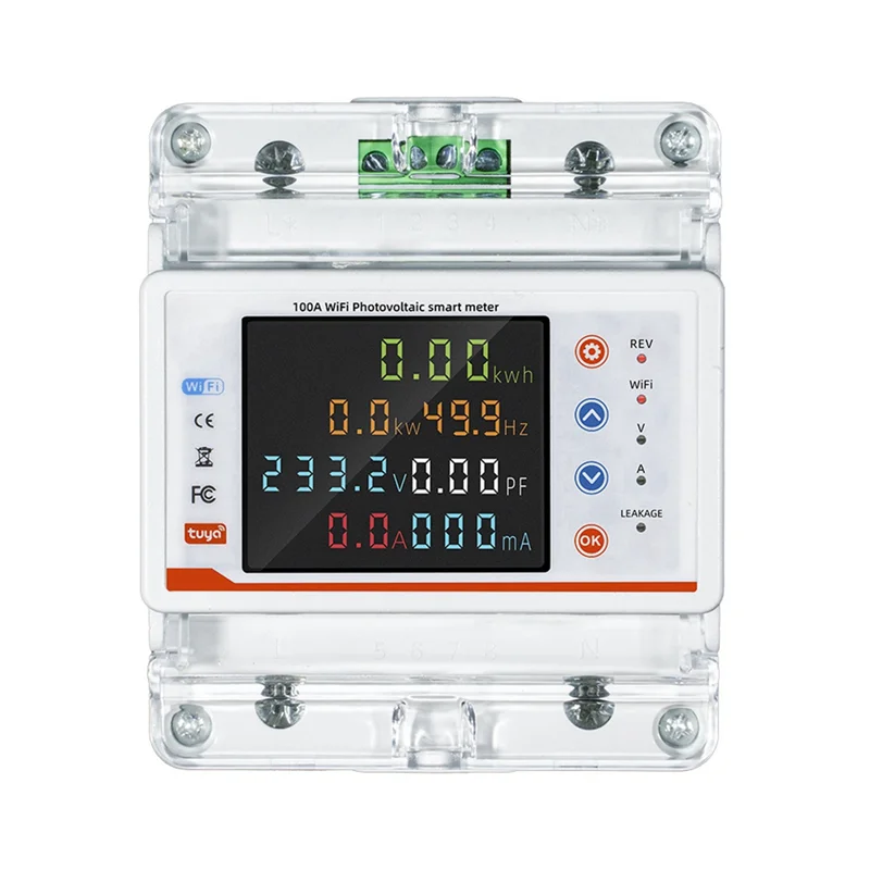 ABKN-Tuya Wifi Einphasig 4P Intelligenter Leistungsschalter Wifi Auto-Wiedereinschaltung Spannung Stromschutz Zeitschaltuhr