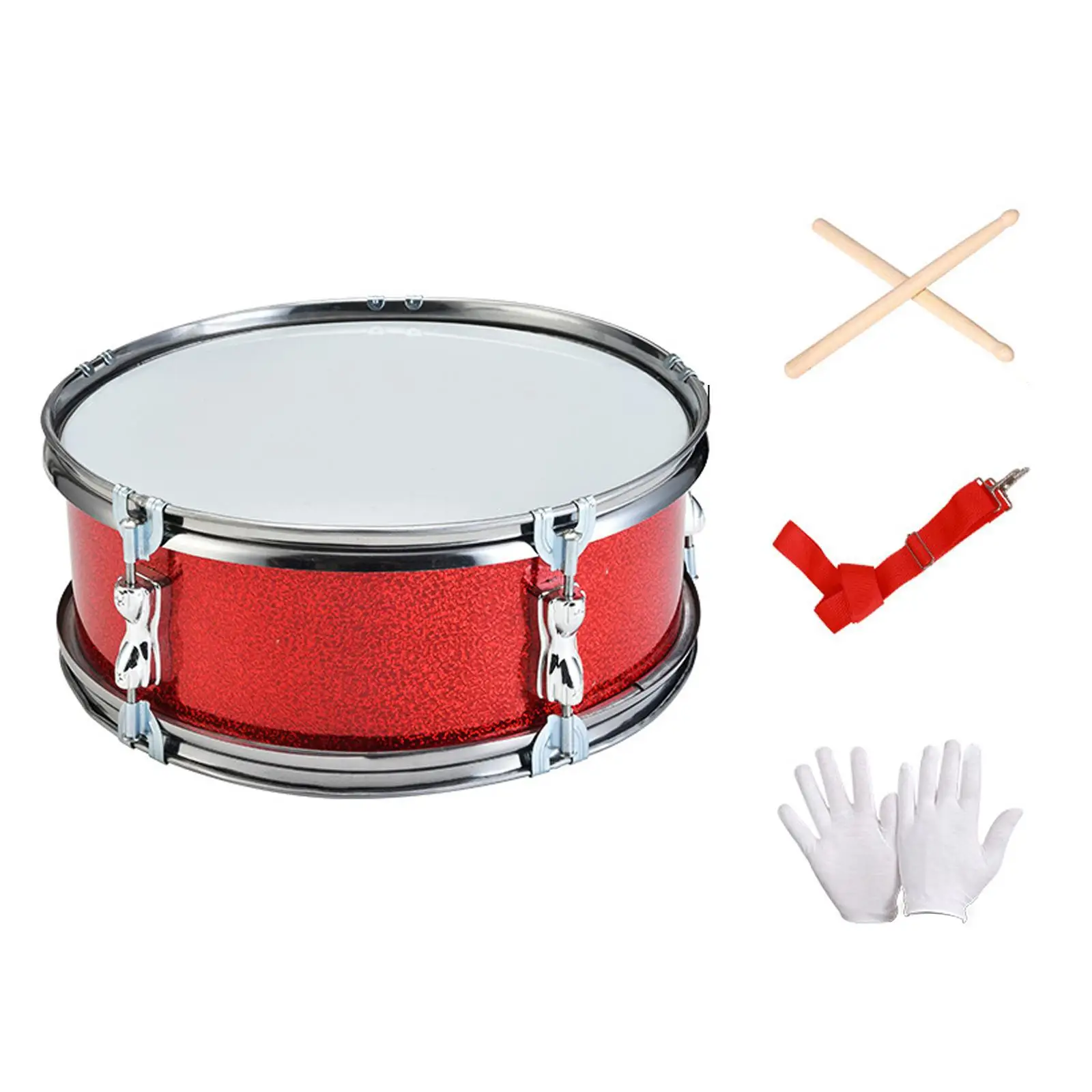 Accesorios Profesionales para Batería, Tambor de 11 Pulgadas con Baquetas y Correa para Jóvenes Músicos, Juguetes Musicales para Fiestas
